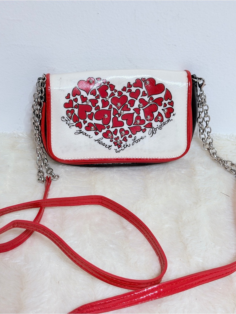 Brighton “Fill Your Heart With Love” Mini Shoulder Bag